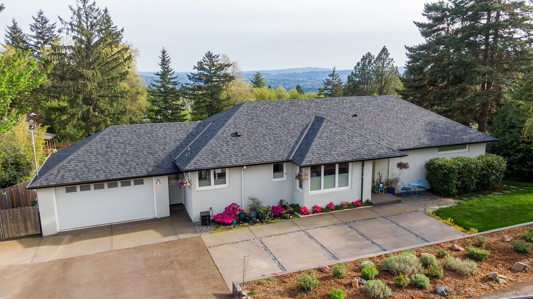 Restored 1950s Portland home after a full roof replacement by SA Roofing